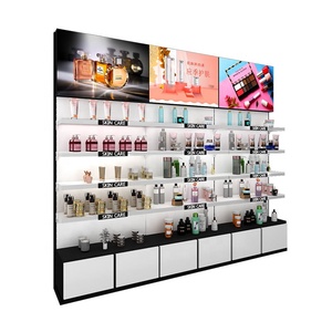 Customized Shelves Racking Storage Fixtures Exhibition Perfume Cosmetic Display Shelf Cabinet Showcase Rack
