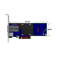 Mellanox Carte réseau MBF2H332A-AENOT Crypto désactivé SFP56 BlueField-2 Dual-Port 25GbE Lan SFP56 Adaptateur Ethernet DPU Smart NIC