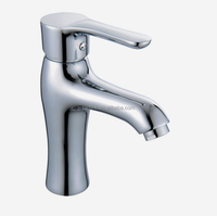 Robinet Mitigeur Mural Monocommande en Acier Inoxydable Chromé Poli avec Cartouche Céramique, Design Moderne, à Tige Extensible, pour Lavabo