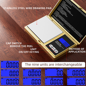 Độ Chính Xác Cao Bán Buôn Thép Không Gỉ 100G 0.01G Nhỏ Cầm Tay Kỹ Thuật Số Vàng Cân Bằng Điện Tử Mini Pocket Trọng Lượng Quy Mô - Product Image 2