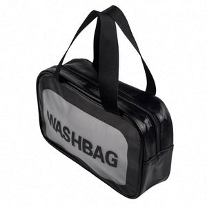 OEM Custom Portable Frosted PVC Toiletry Cosmetic <b>Bag</b> Waterproof <b>Transparent</b> <b>Makeup</b> <b>Bag</b> - Product Image 2