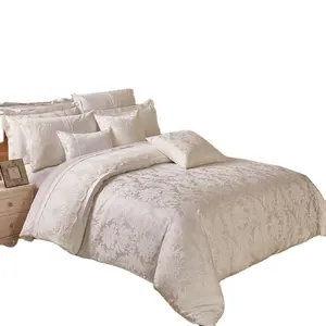 KOSMOS bedding jacquard fabric Bedding Set hotel quality lace luxury Bed Comforter Set