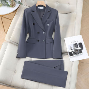 Chaqueta de <span class=keywords><strong>Traje</strong></span> Profesional de Alta Calidad <span class=keywords><strong>para</strong></span> <span class=keywords><strong>Mujer</strong></span>, Color <span class=keywords><strong>Azul</strong></span> <span class=keywords><strong>Marino</strong></span>, Primavera-Otoño 2026 - Product Image 4