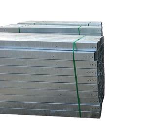 OEM ODM Grosir Industri Konstruksi Baja HDG Hot-DIP Galvanized Solid Bottom Cable Tray dengan Penutup untuk Pemasangan Kabel - Product Image 3