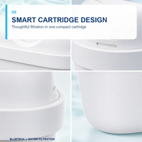 Cartouche filtrante pour filtre à eau domestique, cartouches de remplacement pour filtre à eau B-rita + Plus Pro tout-en-un pour carafe/bouilloire, certifiées NSF