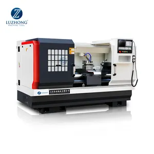 Cnc 오일 컨트리 선반 syntec cnc 컨트롤러 선반 기계 CK6165E cnc 선반 바 피더