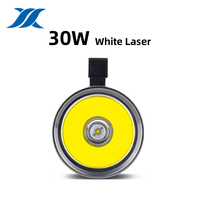 Linterna Láser Blanca de Alta Resistencia de 30W, 2000LM, Linterna de Mano Industrial con Mango, Pantalla Digital Inteligente, Foco para Patrullaje