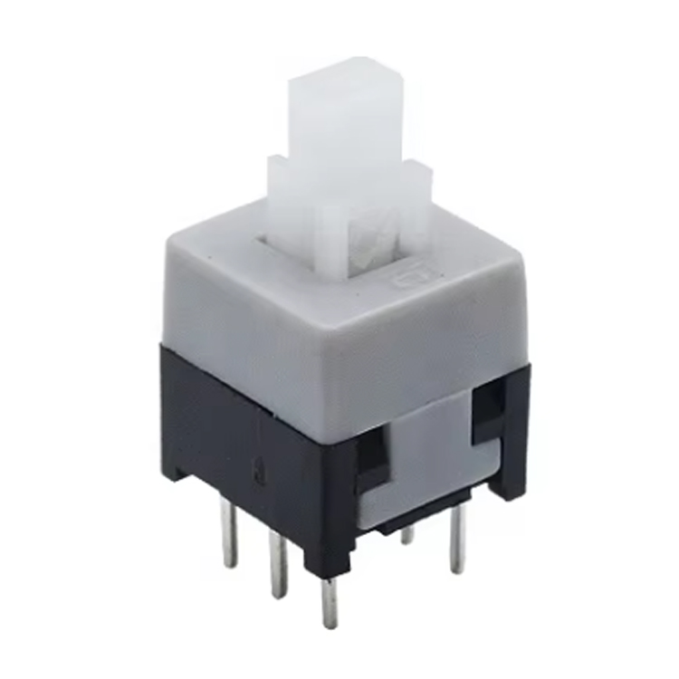T8x8-P 6 Pin Push Tactile Switch No Lock / Off Button Latching Switch 2333 T8x8-P 6 Pin Push Tactile Switch No Lock / Off Button Latching Switch 2333