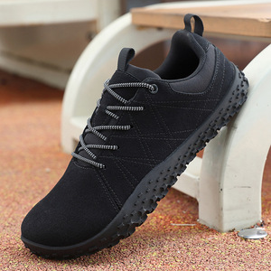 Zapatos Casuales con Puntera Ancha, Cordones, Parte Superior de Gamuza, Suela de Goma Antideslizante, Ligeros, para Uso Diario al Aire Libre - Product Image 3