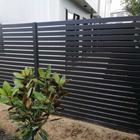 Clôture d'intimité en aluminium au design moderne Panneaux de clôture en métal faciles à utiliser pour villa, cour et balcon Quincaillerie de clôture durable pour pelouse