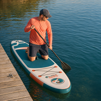 Planche à pagaie gonflable 11'6''* 35''* 6'' pour sports nautiques