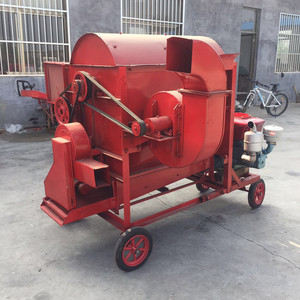 Cosechadora Automática de Granos con Motor Diésel 125, Trilladora de Trigo Grande Roja, Máquina Multifuncional - Product Image 3