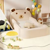 Lit d'appoint moderne en mousse pour enfants, tissu doux lavable, portable, pour chambres d'hôtel (OEM)
