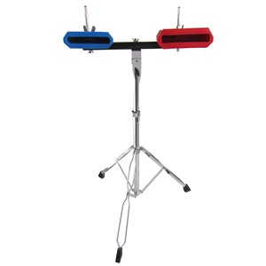 Tambor Cuadrado de Plástico, Campana de Plástico, <span class=keywords><strong>Baqueta</strong></span> de Plástico con Soporte, Instrumento de Percusión, Ayuda Didáctica, Juego de Tambor Cuadrado de Plástico - Product Image 3