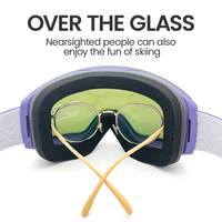 Lunettes de neige Dilupu avec lentilles magnétiques OTG, lunettes de sport pour femmes et hommes, lentilles photochromiques personnalisées, lunettes de ski innovantes à bascule