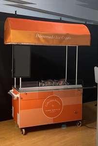 Chariot à glace commercial, congélateur mobile, machine à faire des glaces, 40L/H, acier inoxydable 304 de qualité alimentaire, sirop pour glaces - Product Image 2