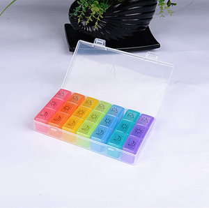 7วันกล่องยาขนาดใหญ่ช่องMoisture-ProofกรณีMedication ReminderแบบพกพาTravel <span class=keywords><strong>Pill</strong></span> Organizer - Product Image 2