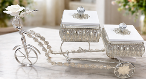 Caja para Frutos Secos de Plata Alemana, Diseño Moderno y Lujoso para Decoración Interior del Hogar, Adorno Colgante - Product Image 3