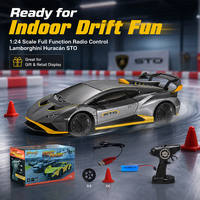 Coche de Carreras Lamborghini a Control Remoto, Neumáticos de Derrape, Vehículo RC, Escala 1:24, Coche de Derrape RC, Regalos de Comercio Electrónico, Juguete para Niños
