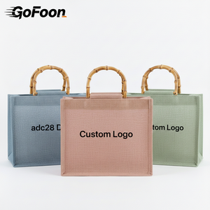 Sac <span class=keywords><strong>de</strong></span> plage et <span class=keywords><strong>de</strong></span> courses portable en <span class=keywords><strong>toile</strong></span> <span class=keywords><strong>de</strong></span> <span class=keywords><strong>jute</strong></span> robuste, écologique, <span class=keywords><strong>de</strong></span> style classique, <span class=keywords><strong>de</strong></span> haute qualité, avec logo imprimable - Product Image 1