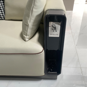 Moderno Night Club divano <span class=keywords><strong>VIP</strong></span> Black Lounge Nightclub mobili da Bar modulare Hotel Lounge Booth Led KTV Bar divano - Product Image 4