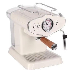 Machine <span class=keywords><strong>à</strong></span> expresso semi-automatique 1450W 15 bars avec <span class=keywords><strong>moulin</strong></span> réglable en acier inoxydable pour hôtel et usage domestique - Product Image 3