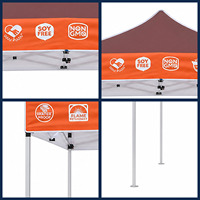 Tente pliante personnalisée avec impression, structure en aluminium 38 mm, gazebo pliable, intérieur/extérieur, imperméable, pour salon professionnel, exposition, toutes saisons