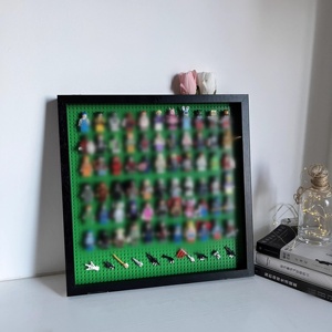 कस्टम थोक ईंट खोलने के साथ फोटो फ्रेम सामने दरवाजा ईंट फ्रेम काले ठोस लकड़ी ब्लॉक तस्वीर फ्रेम - Product Image 6