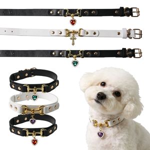 Collari per Cani Regolabili con Ciondolo a Cuore, Accessori Decorativi per Animali Domestici per Tutte le Stagioni - Product Image 2