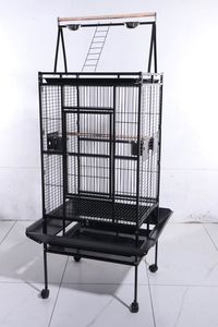 Vente en gros de <span class=keywords><strong>cage</strong></span> pour perroquets d'extérieur en fer et en plastique à motif solide <span class=keywords><strong>Cage</strong></span> d'élevage d'animaux domestiques en fil métallique avec boîte d'emballage - Product Image 2