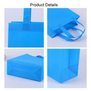 Customized Logo Reusable Fabric Grocery Non-Woven Colored Gift Non Woven Shopping Tote <b>Bags</b> for Promotion - Product Image 2