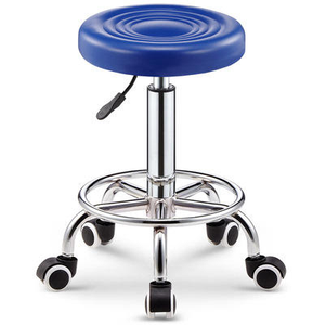 Silla de Masaje Moderna de Acero y Cuero con Altura Ajustable, Taburete Económico y Duradero para Hoteles, Comedor, Sala de Estar, Dormitorio y Exteriores - Product Image 2