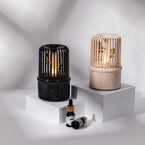 Diffusore di Aroma di luce notturna a gabbia per uccelli Mini diffusore di olio essenziale musica integrata per alleviare lo Stress umidificatore ad ultrasuoni - Product Image 4