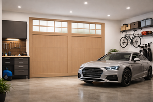 Puerta <span class=keywords><strong>de</strong></span> Garaje Estilo Carruaje Elegante con Construcción <span class=keywords><strong>de</strong></span> <span class=keywords><strong>Madera</strong></span> Sólida <span class=keywords><strong>y</strong></span> Bisagras Decorativas <span class=keywords><strong>de</strong></span> <span class=keywords><strong>Hierro</strong></span> <span class=keywords><strong>para</strong></span> una Estética Clásica <span class=keywords><strong>de</strong></span> Villa - Product Image 3