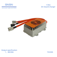 Chargeur de batterie au lithium étanche IP67 36V 48V 72V 96V Chargeur embarqué pour batterie Lifepo4