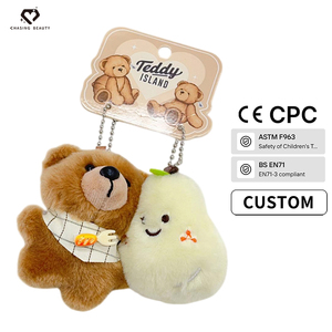 Set di ciondoli con disegni di mais, <span class=keywords><strong>cuccioli</strong></span> e zucche, simpatico portachiavi <span class=keywords><strong>in</strong></span> peluche a forma di cane che scherza con la lingua - Product Image 6
