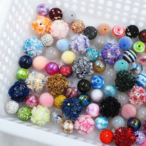 Venta al por Mayor de 100 Piezas de Cuentas Acrílicas Redondas de 15 mm con Dibujos Animados, para Hacer Pulseras, Adornos, Llaveros, Accesorios para Bolígrafos - Product Image 6