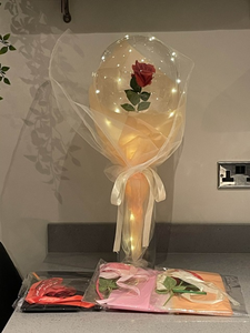 Bouquet de fleurs artificielles pour fête d'anniversaire, ensemble de ballons en latex <span class=keywords><strong>LED</strong></span> Bobo, jouets, ballons, <span class=keywords><strong>ruban</strong></span>, globos, ballon, <span class=keywords><strong>autocollant</strong></span> - Product Image 6