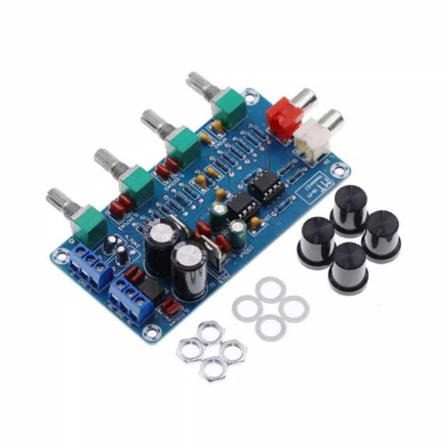 OKYN-G6337 Preamplifier Board Hi Fi Audio Tone Control Module with Bass Mid Treble Volume