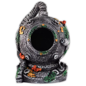 Casques de plongée <span class=keywords><strong>Aqua</strong></span> One fabriqués en Chine, décoration d'aquarium, art déco, ornement en résine, cachette pour poissons, artisanat personnalisé pour la maison - Product Image 2