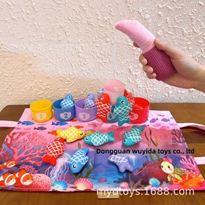 ของเล่นตกปลาแบบมอนเตสซอรี่ขายดีที่สุดสำหรับเด็กอายุ 3-6 ปี ใช้กับแผ่นผ้า ไม่มีบรรจุภัณฑ์ สำหรับการศึกษาปฐมวัย - Product Image 6