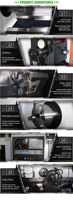 Torno CNC CK6140-750 de Bancada Plana para Trabajo Pesado con Control CNC GSK de Alta Precisión y 1 Año de Garantía