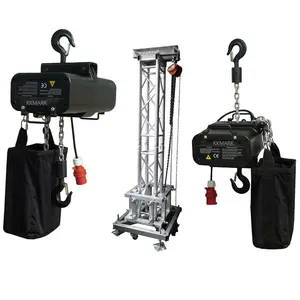 KKMARK 500kg 1T 1Ton 2T 3T 22V 230V 380V 3 phase aluminum truss stage event lifting electric chain hoist motors