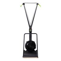 Machine de ski à résistance à l'air pour exercices cardio, équipement de gym directement de l'usine, avec support au sol pour usage intérieur, écran LED en acier