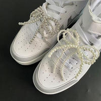 Boucle de chaussure en polyester faite à la main pour femmes avec des clips en métal sertis de strass et un ruban en nœud, accessoires pour lacets de baskets