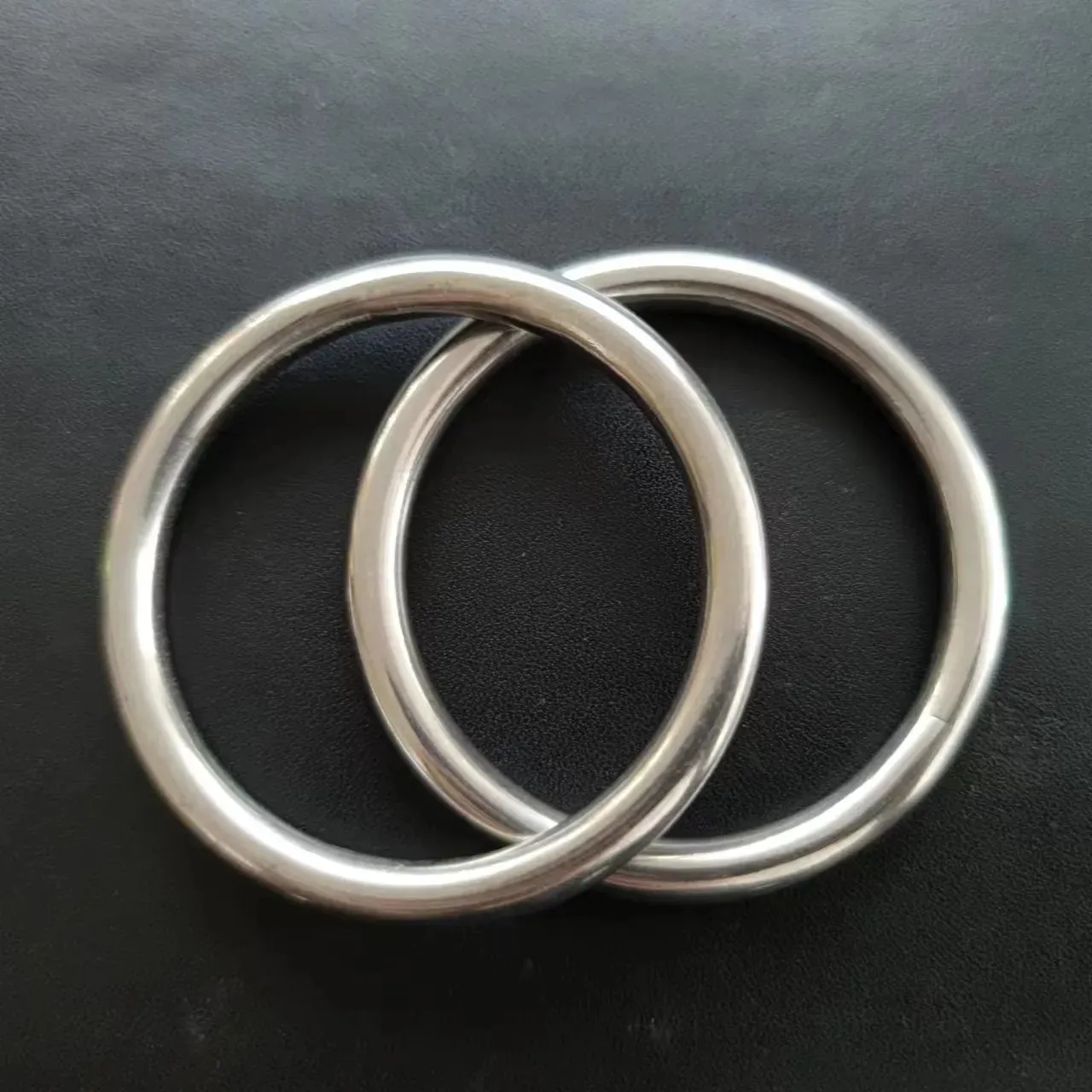 Custom Soldagem Metal O Ring Anel Redondo De Aço Inoxidável Soldado