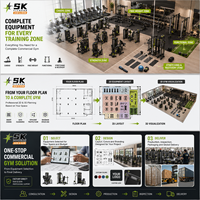 Équipement de musculation SK Selectorized, ensemble complet de poids, machines de musculation pour centre de fitness commercial et club