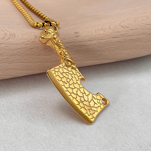 Collana personalizzata stile Punk retrò in acciaio inox <span class=keywords><strong>cucina</strong></span> Mini coltello ciondolo Hip-hop collana da uomo - Product Image 2