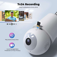 Caméra ampoule 2K, fabricant de Shenzhen, caméra de sécurité intérieure avec support E27, caméra IP réseau CCTV Wifi PTZ