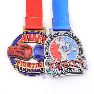 เหรียญกีฬาโลหะแบบกำหนดเอง WTD สำหรับ BJJ ยิวยิตสู ยูโด เทควันโด คาราเต้ มวย รางวัลกีฬา 2 มิติ 3 มิติ กังฟู การแข่งขันกีฬา เหรียญรางวัลส่วนบุคคล - Product Image 2